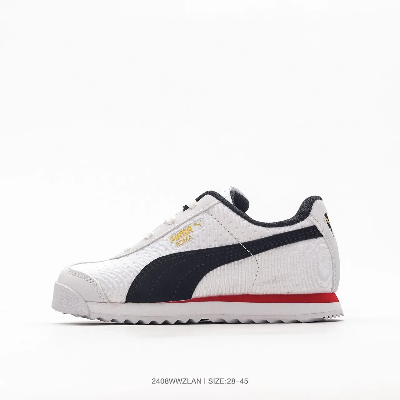 Puma Roma Branco Creme Verde azulado Amarelo Tênis lifestyle 5