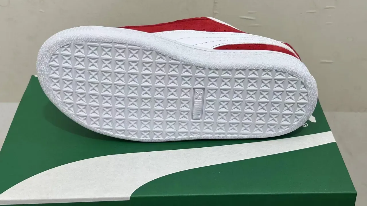 Puma Suede Lifestyle Sneakers Rouge Blanc 3
