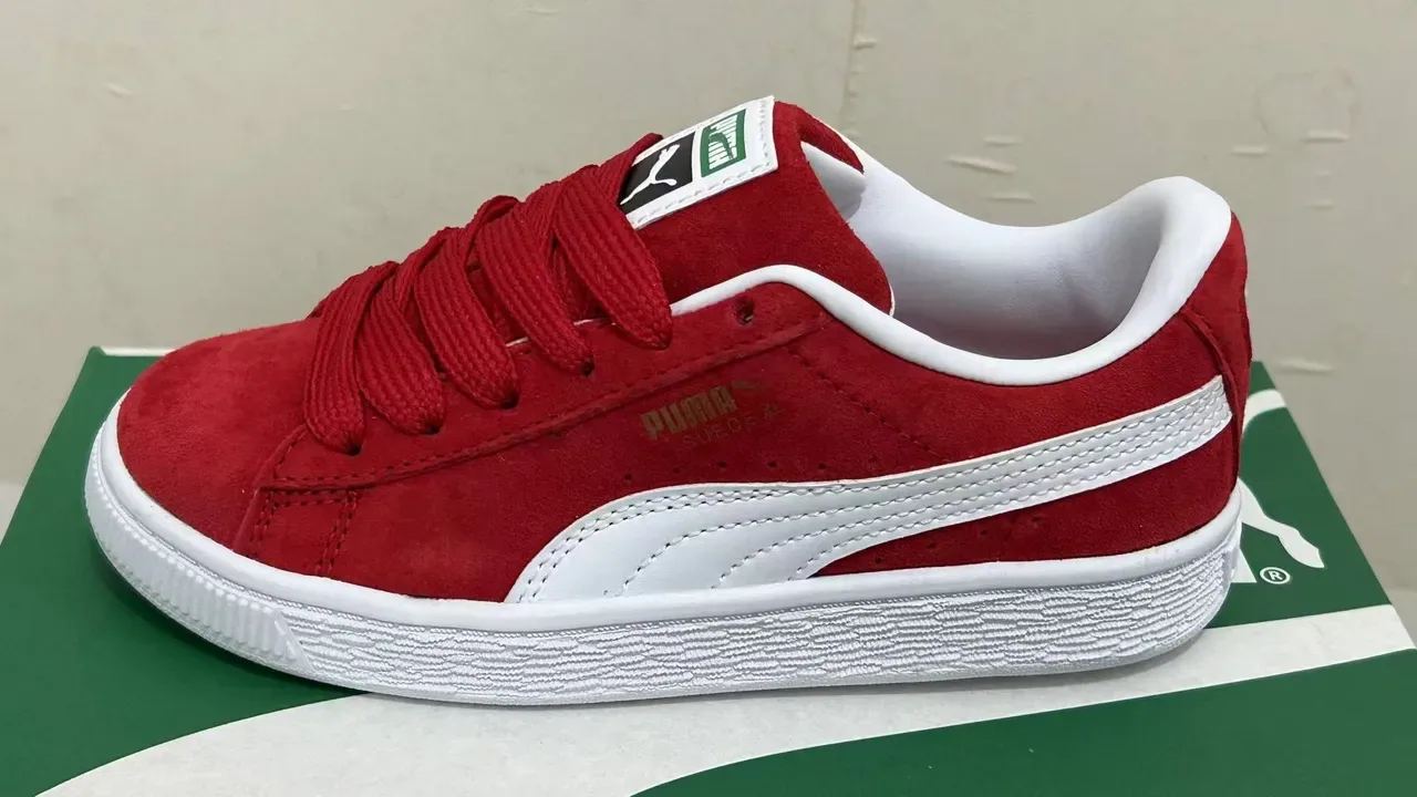 Puma Suede Lifestyle Sneakers Rouge Blanc 5