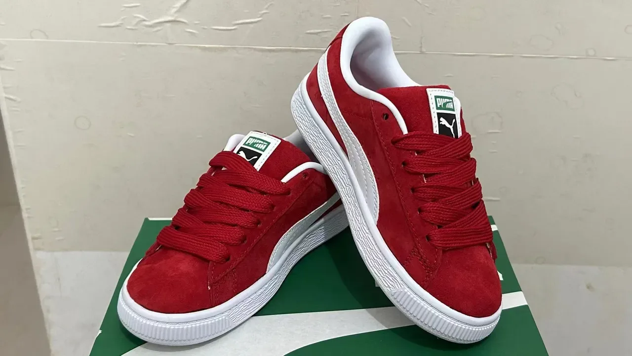 Puma Suede Lifestyle Sneakers Rouge Blanc 7