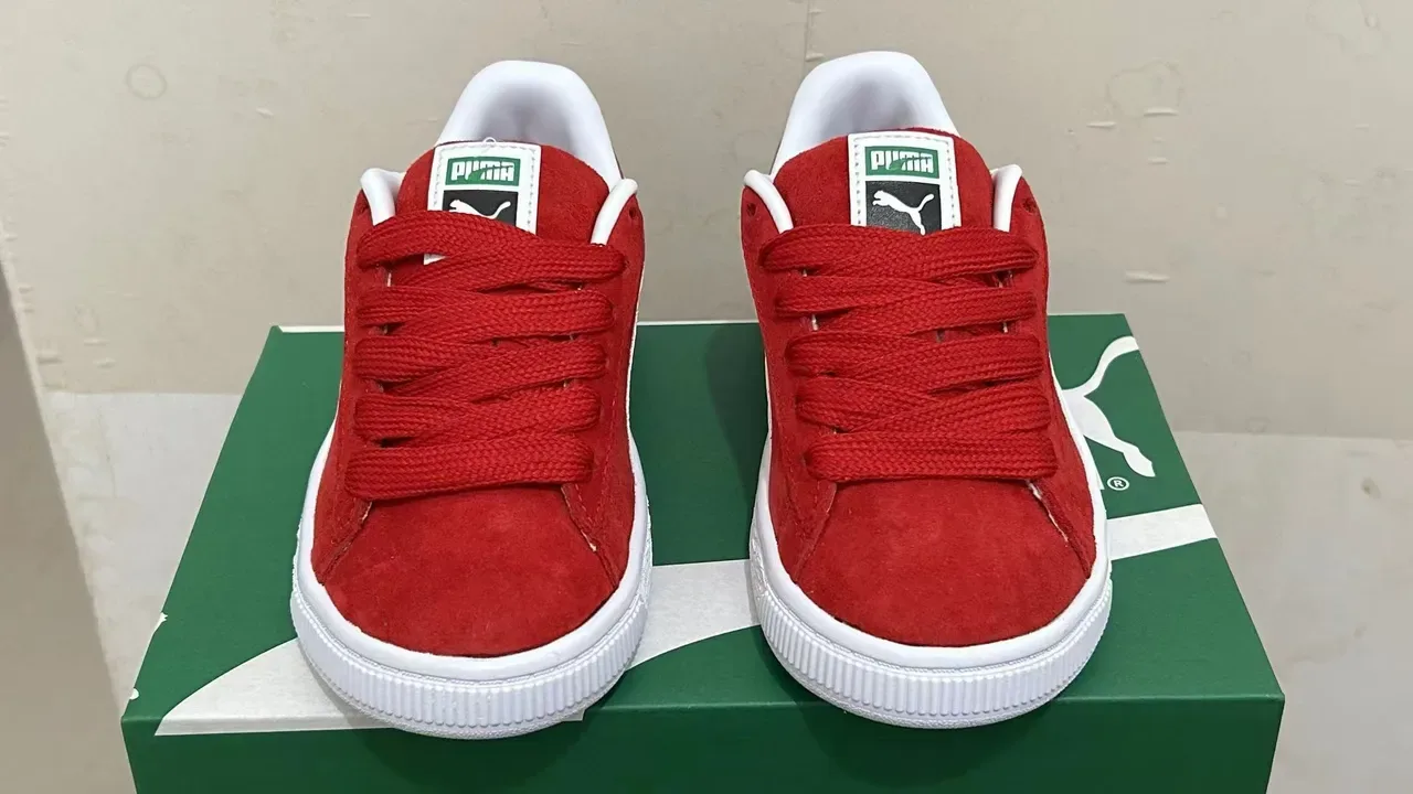 Puma Suede Lifestyle Sneakers Rouge Blanc 8