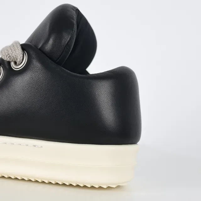 Rick Owens DRKSHDW Geobasket Black and Off-White Lifestyle Sneakers 4