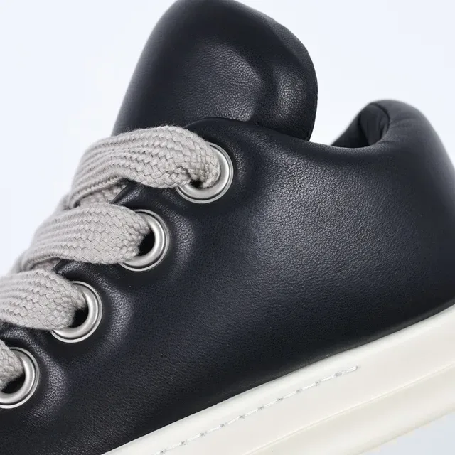 Rick Owens DRKSHDW Geobasket Black and Off-White Lifestyle Sneakers 6
