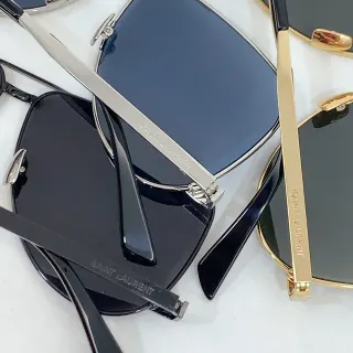 Saint Laurent 矩形平顶太阳镜