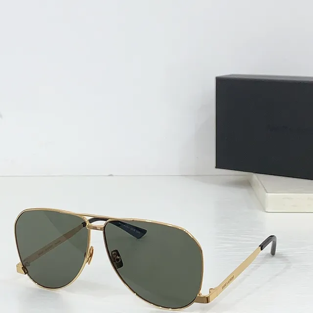 Saint Laurent Rectangular Flat-Top Sunglasses 9