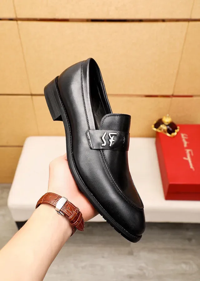Salvatore Ferragamo Gancini Loafer Black Leather Loafers 3