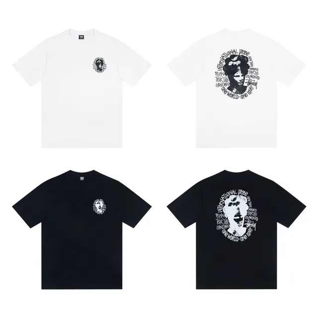Stussy International Tribe Graphic Print T-Shirt 3