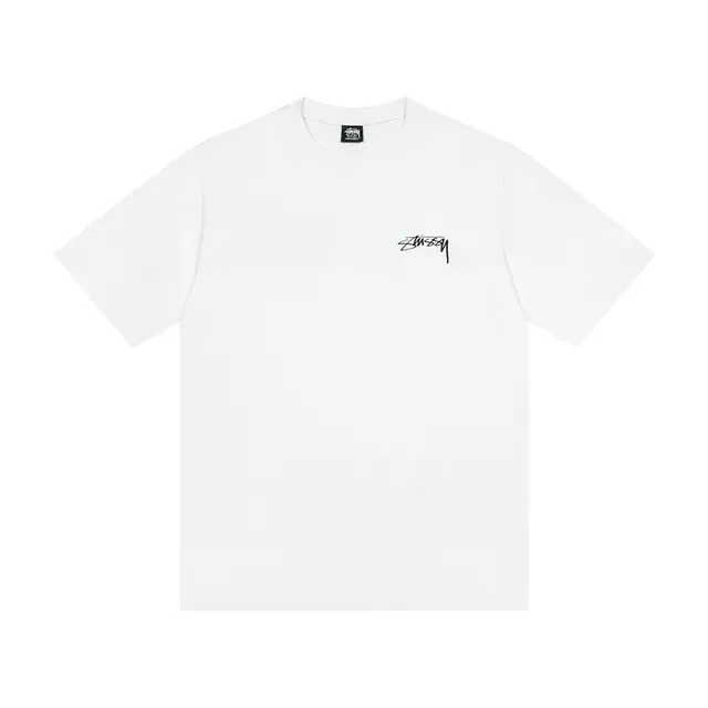 Stussy Spider Tee White and Black Graphic T-Shirt 4
