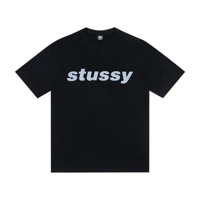 Stussy Stock Logo White Black Graphic T-Shirt 3