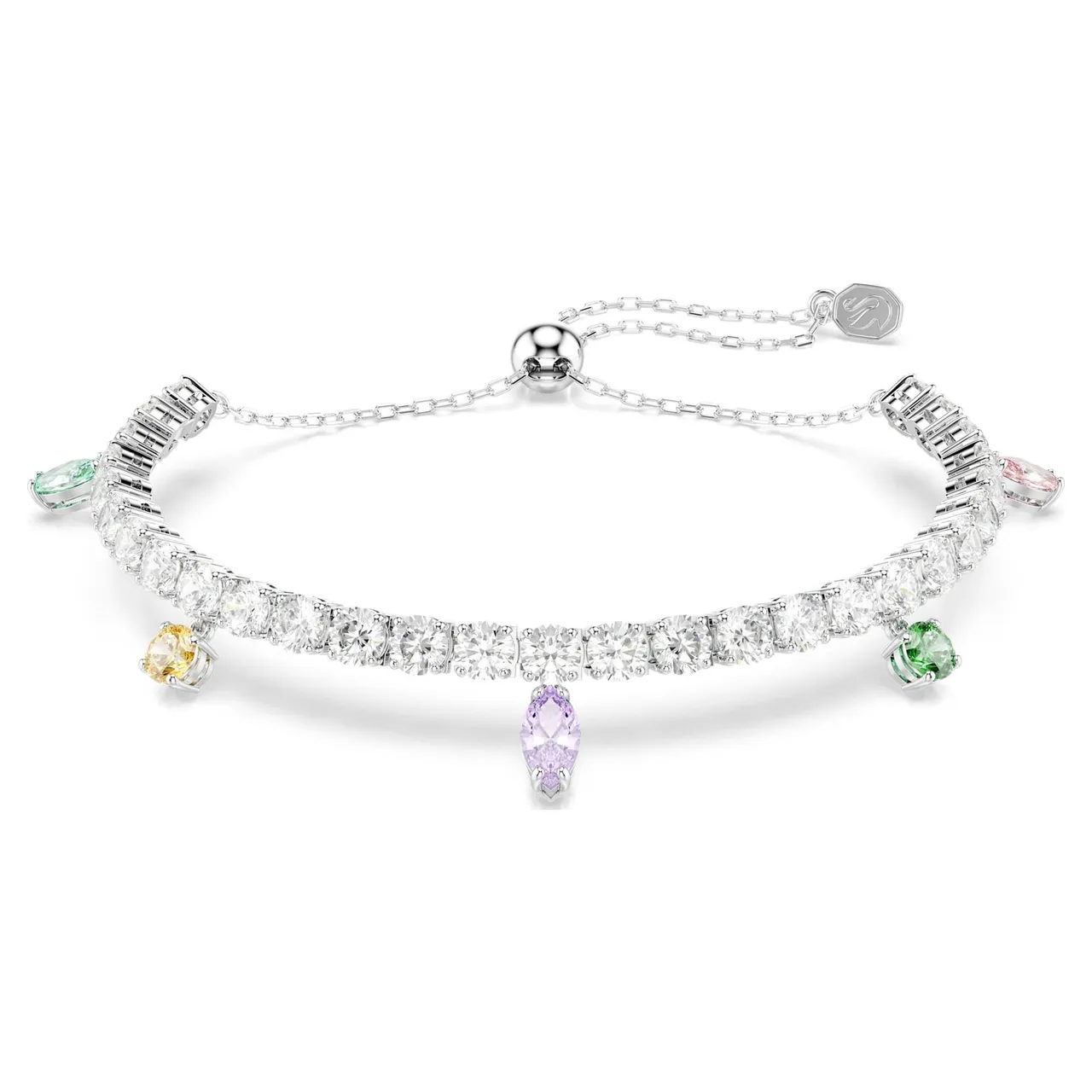 Swarovski Dragonfly Multi-Gemstone Silver-Tone Necklace 3