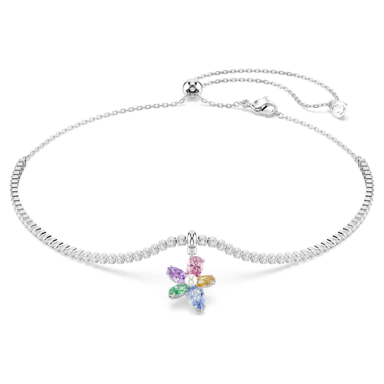 Swarovski Dragonfly Multi-Gemstone Silver-Tone Necklace 7