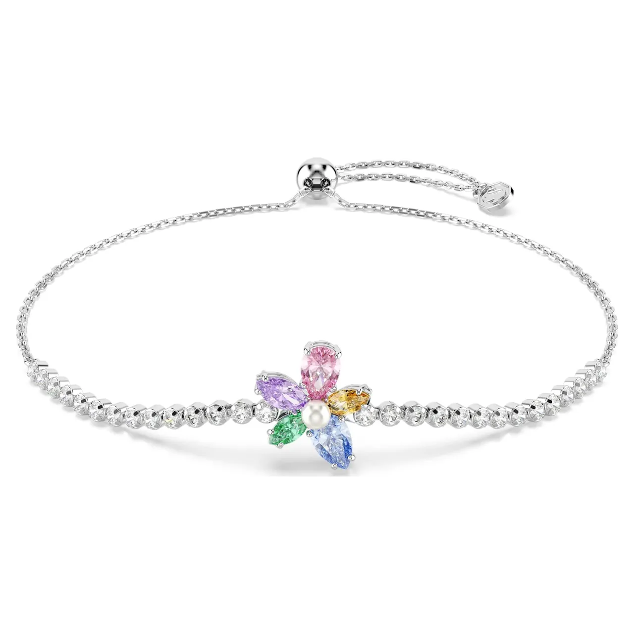 Swarovski Dragonfly Multi-Gemstone Silver-Tone Necklace 8