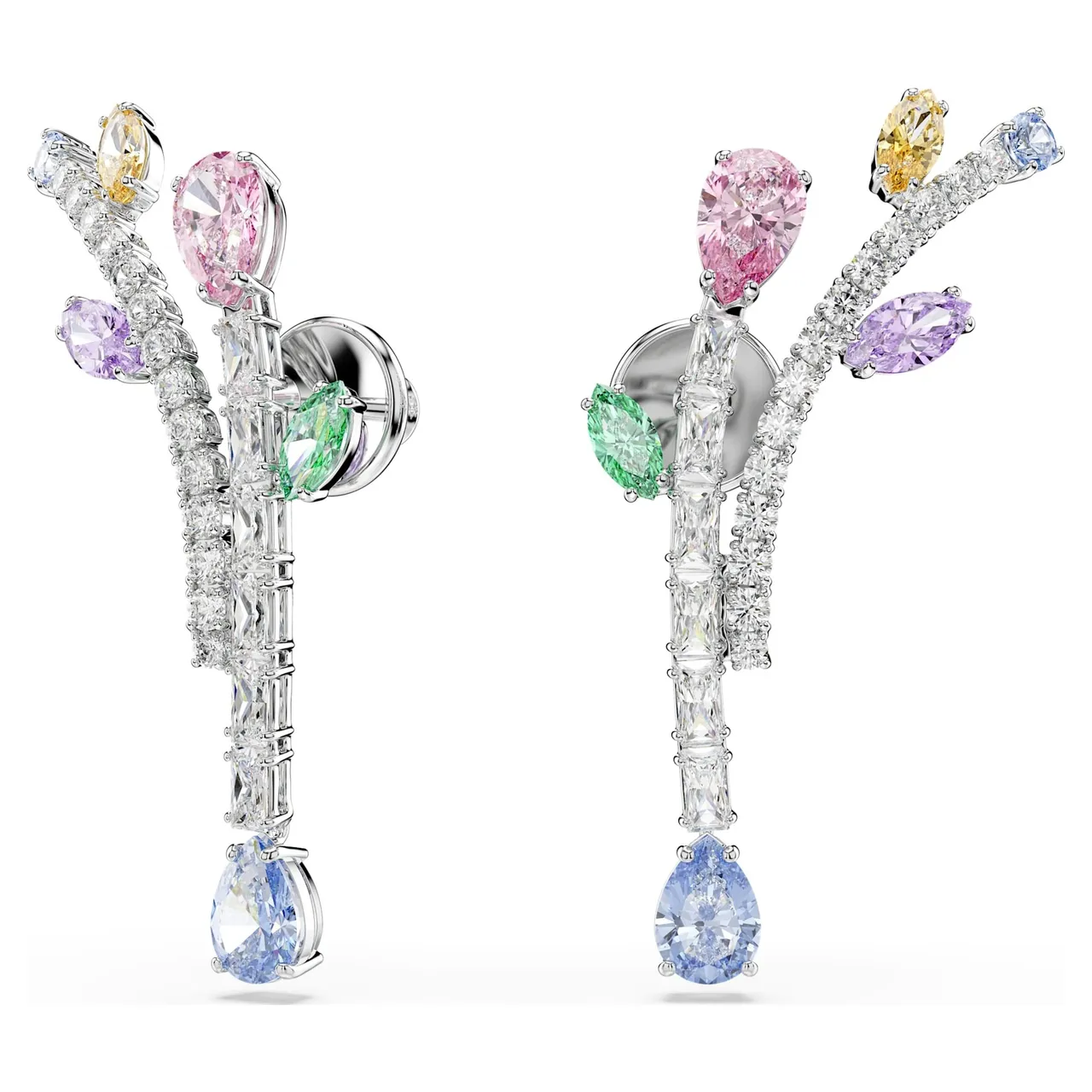 Swarovski Dragonfly Multi-Gemstone Silver-Tone Necklace 9
