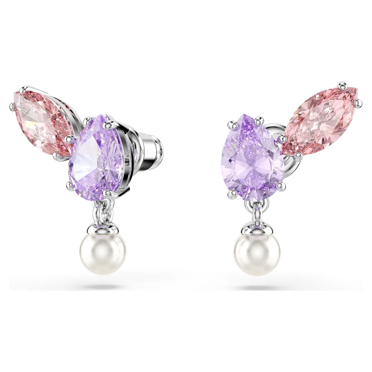 Swarovski Dragonfly Multi-Gemstone Silver-Tone Necklace 10