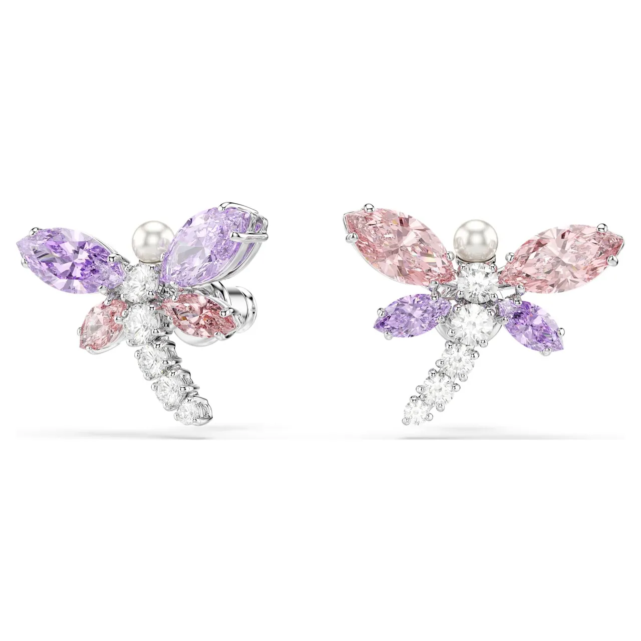 Swarovski Dragonfly Multi-Gemstone Silver-Tone Necklace 12