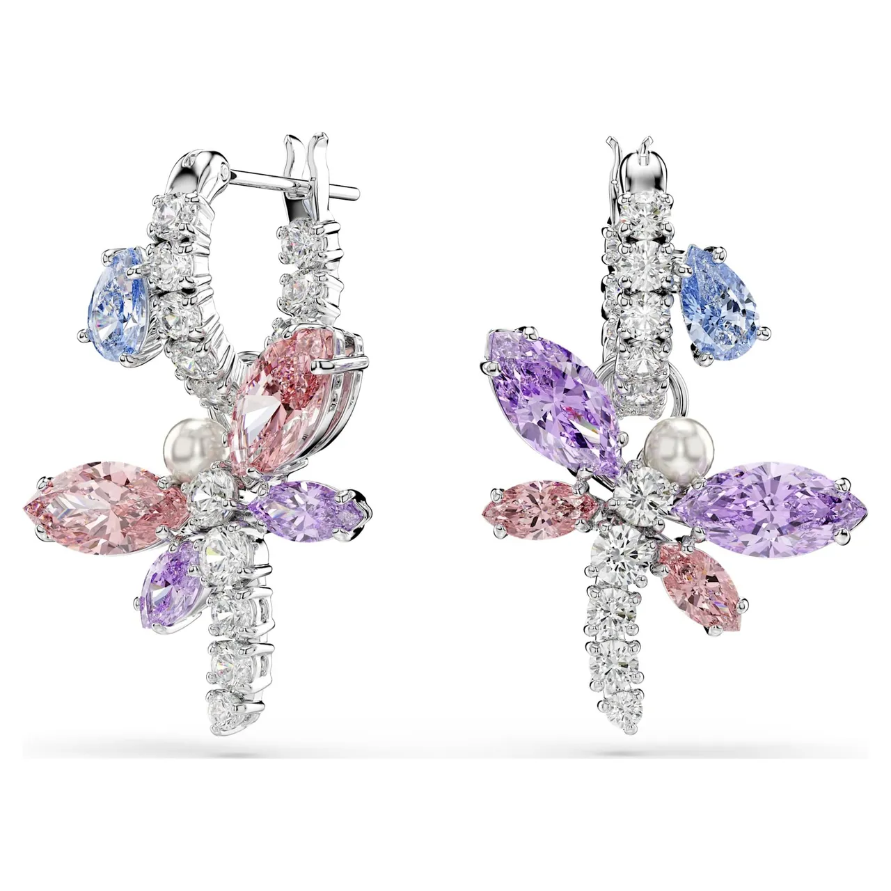 Swarovski Dragonfly Multi-Gemstone Silver-Tone Necklace 13