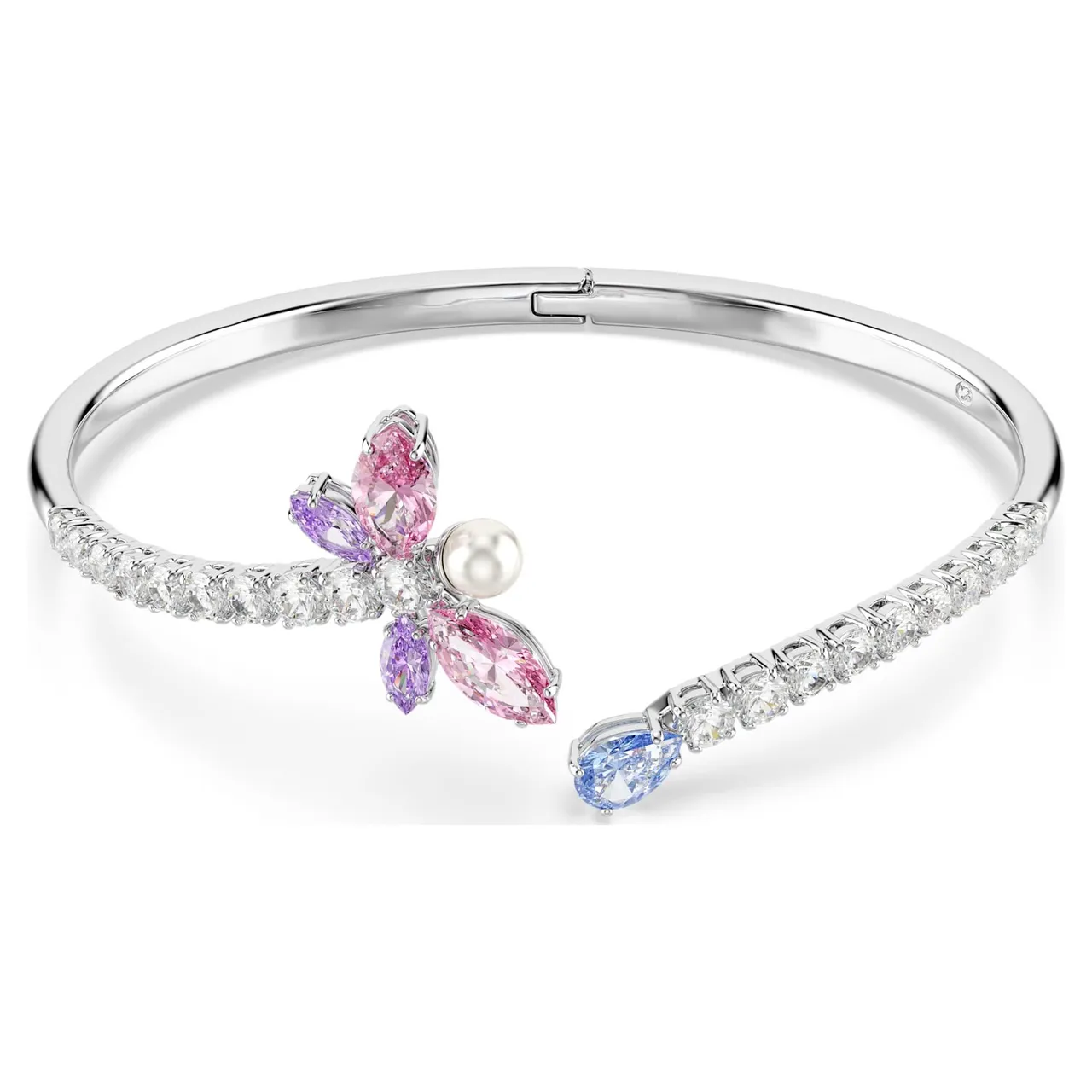 Swarovski Dragonfly Multi-Gemstone Silver-Tone Necklace 15
