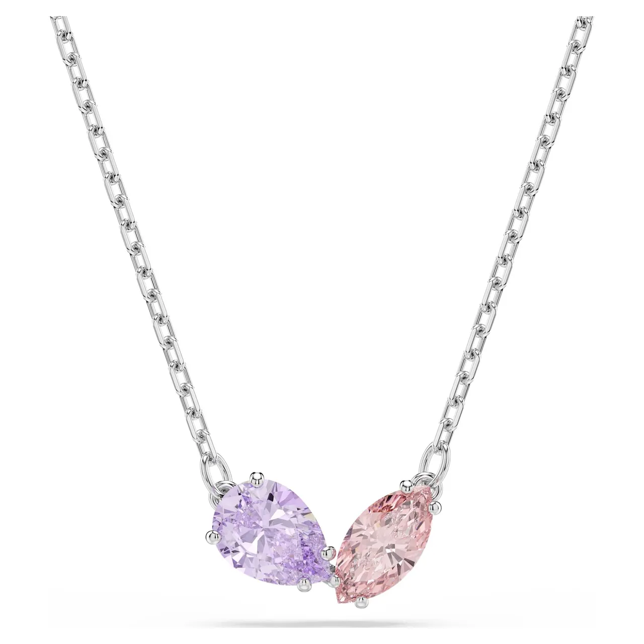 Swarovski Dragonfly Multi-Gemstone Silver-Tone Necklace 23