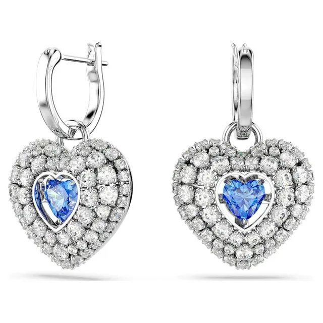 Swarovski Love Heart Collier Cristal Rose Doré 6