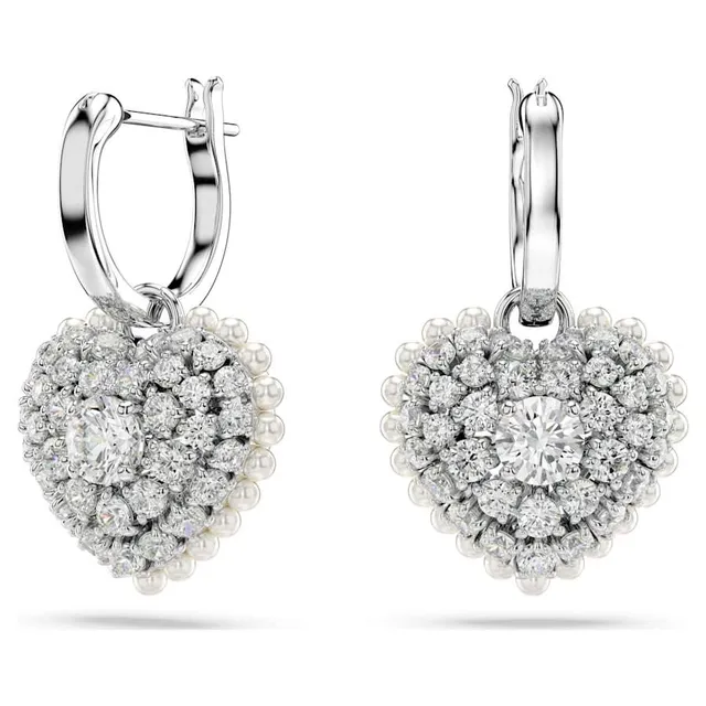 Swarovski Love Heart Collier Cristal Rose Doré 10