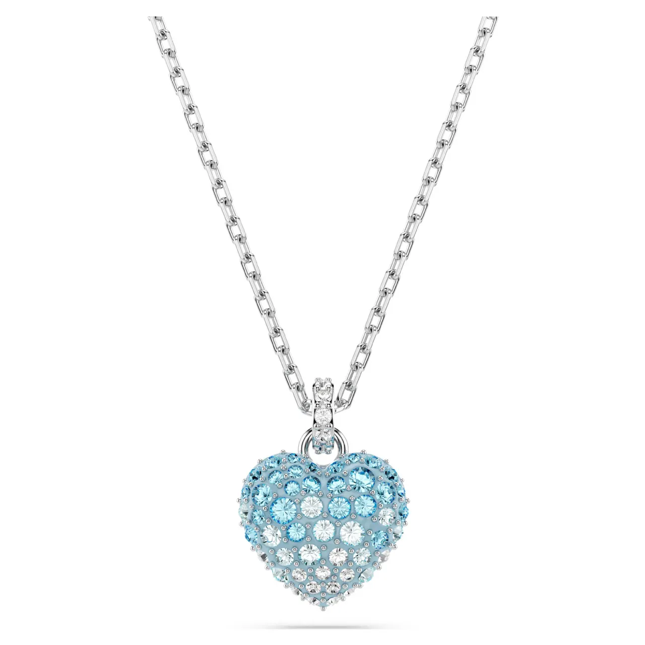 Swarovski Love Heart Collier Cristal Rose Doré 16