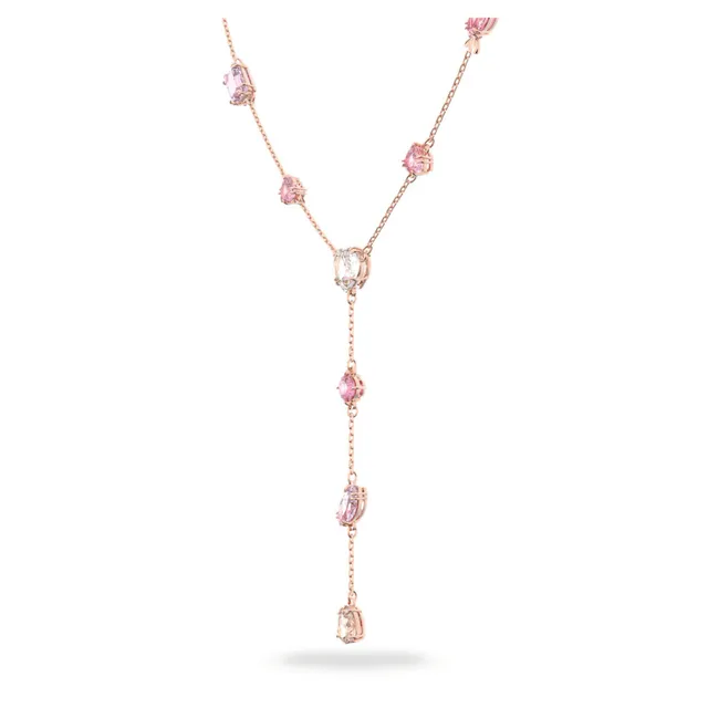 Swarovski Love Heart Collier Cristal Rose Doré 20