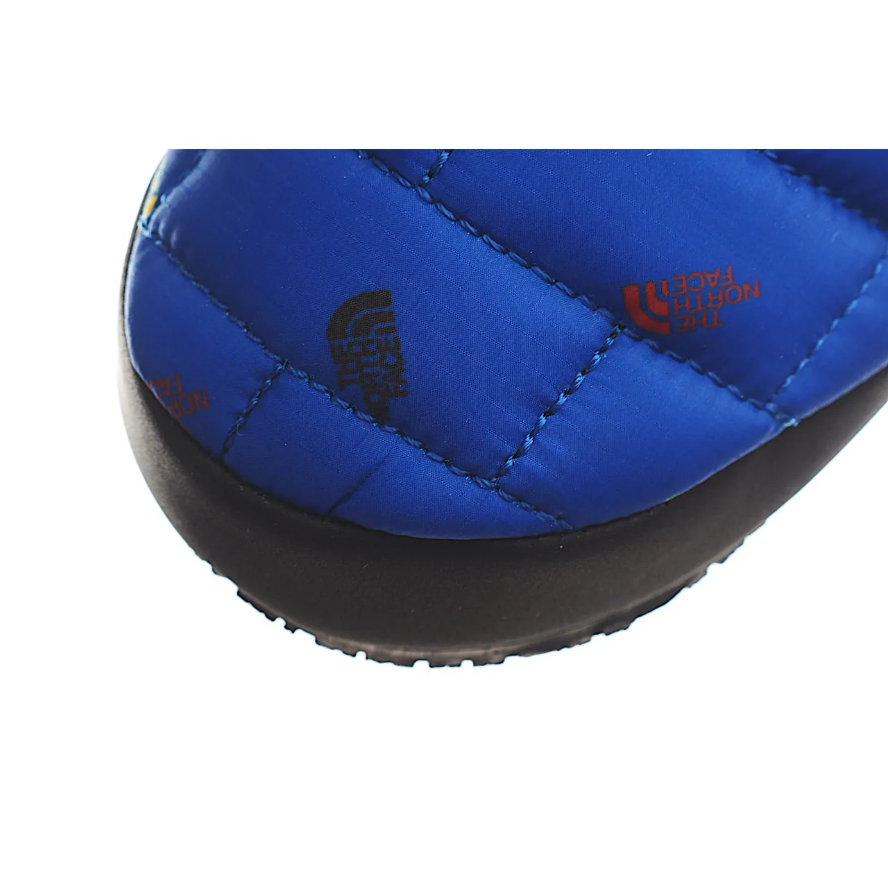 The North Face Nuptse Slipper Blue Black Quilted Puffer Upper Slip-On Construction Casual Shoes 22