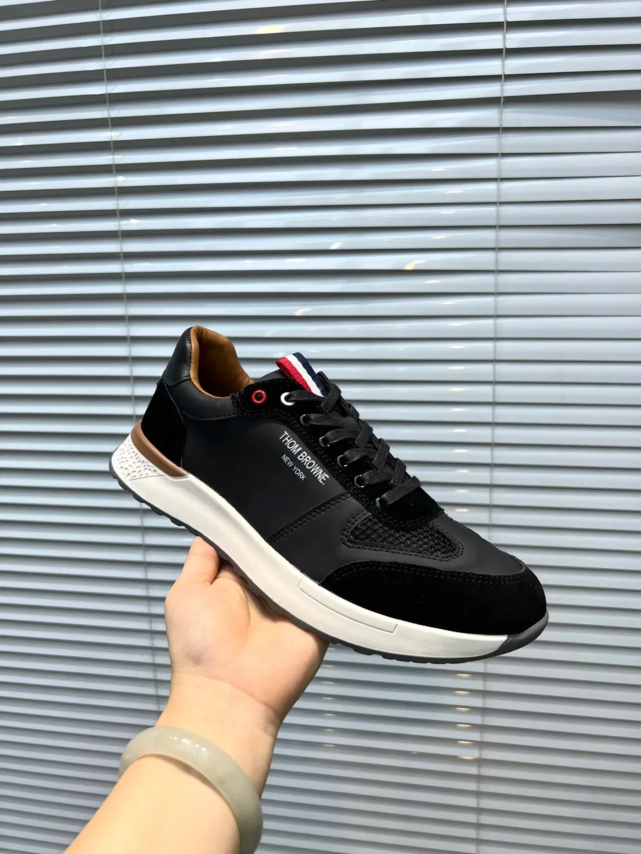 Thom Browne Black and White Lifestyle Sneaker 6