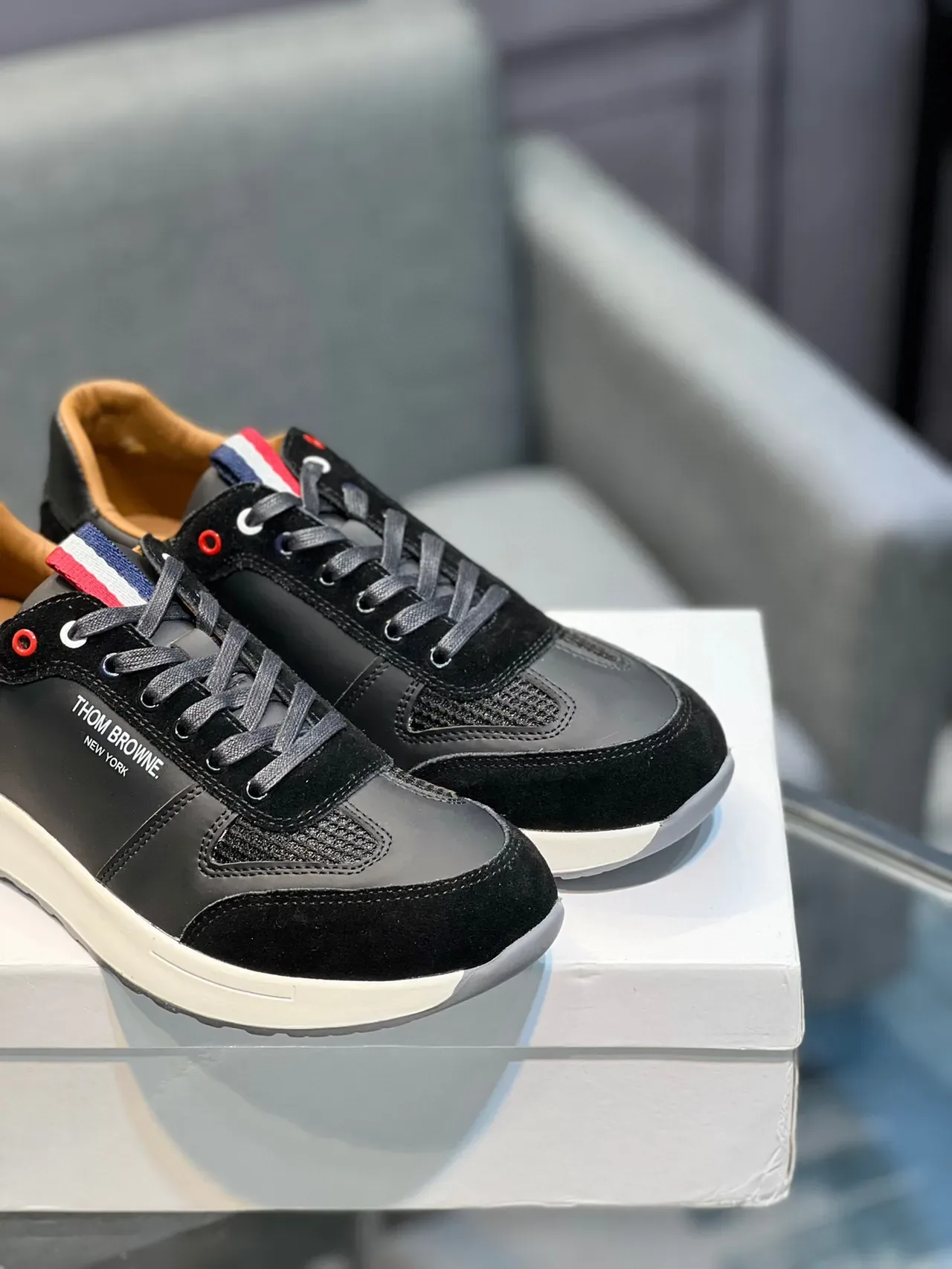 Thom Browne Black and White Lifestyle Sneaker 8