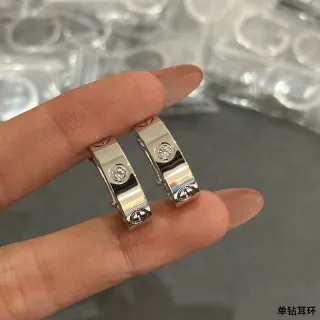 Tiffany & Co. HardWear Single Diamond Hoop Earrings