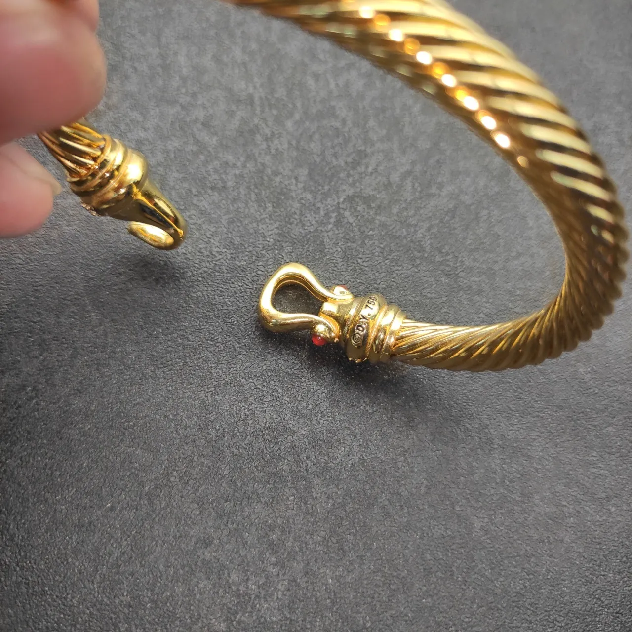 Tiffany & Co. HardWear Twisted Cable Diamond and Ruby Bracelet 4