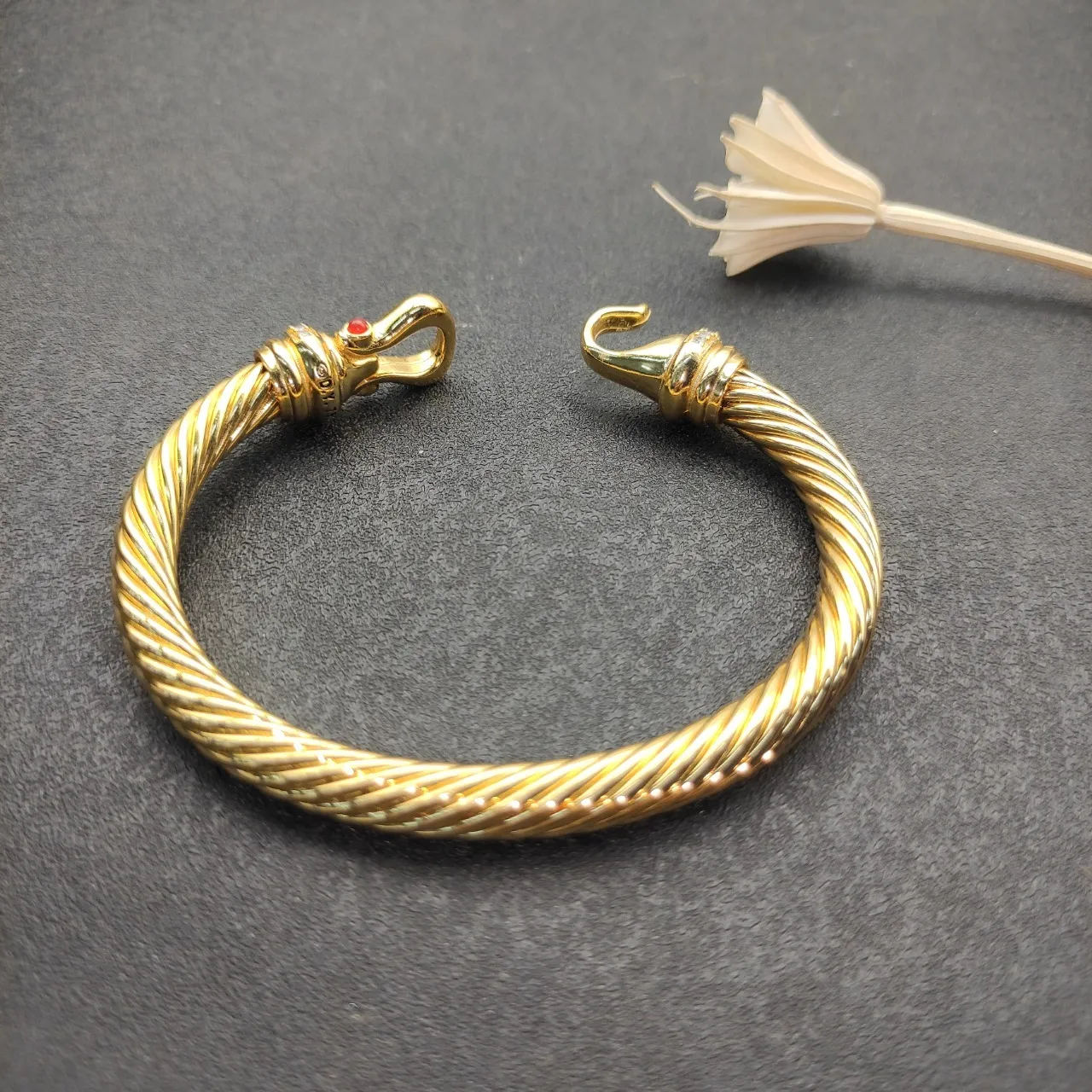 Tiffany & Co. HardWear Twisted Cable Diamond and Ruby Bracelet 7