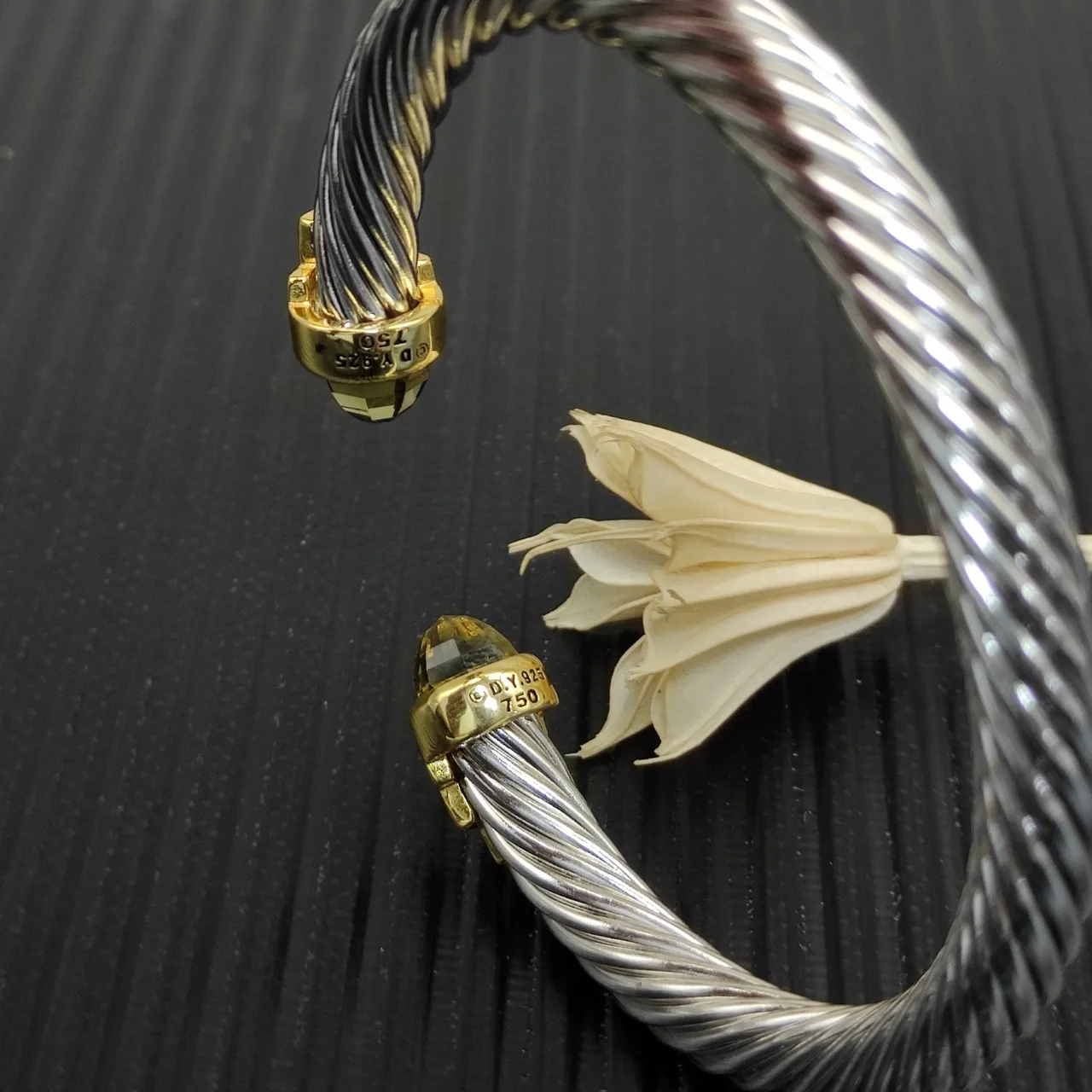 Tiffany & Co. HardWear Twisted Cable Dual-Tone Bracelet 7