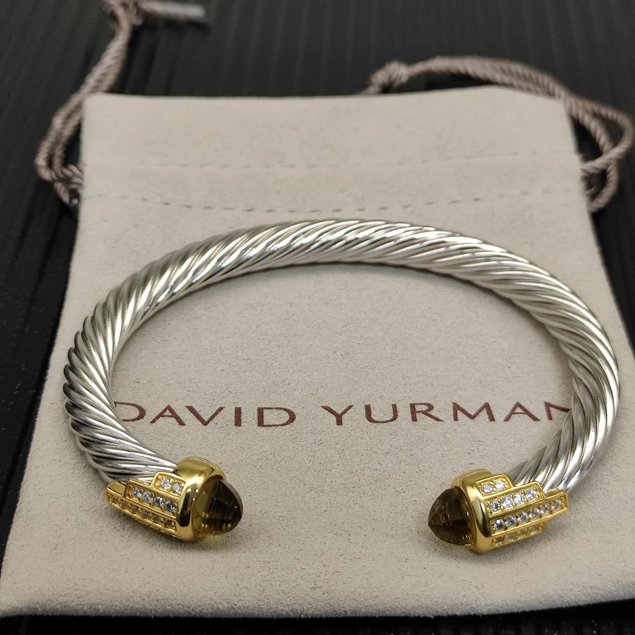 Tiffany & Co. HardWear Twisted Cable Dual-Tone Bracelet 9