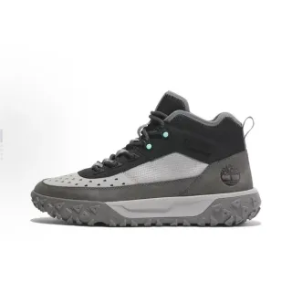 Timberland Gray Black Mid-Cut Mesh-Synthetic Hybrid Upper Hiking Boots