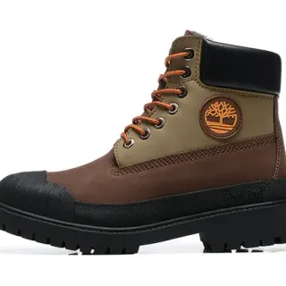 Timberland Premium 6-Inch Brown and Olive Work Boot