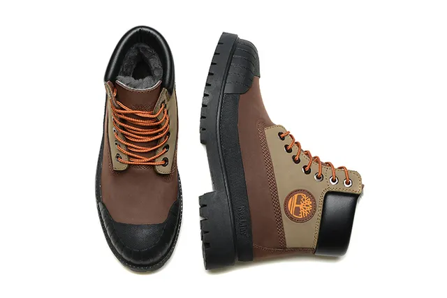 Timberland Premium 6-Inch Brown and Olive Work Boot 12