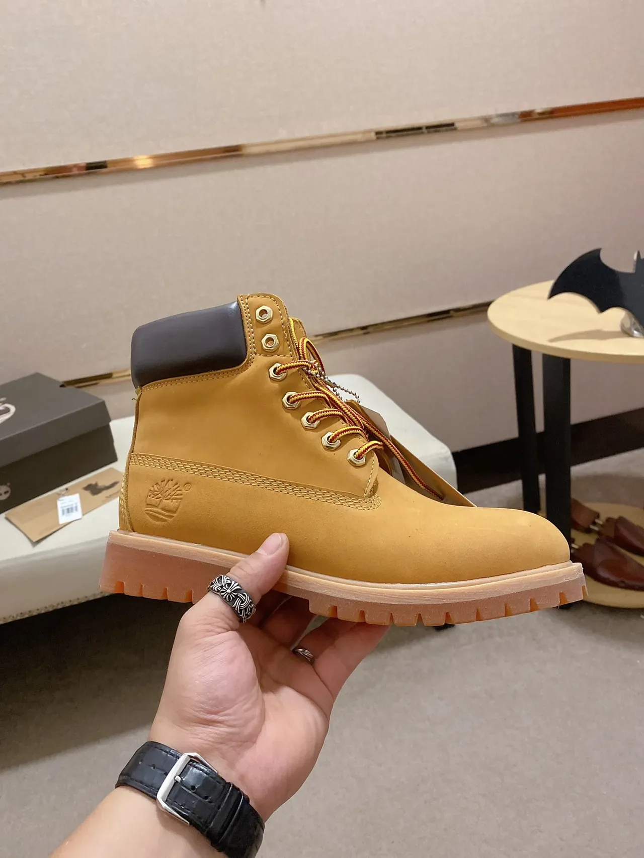 Timberland Premium 6-Inch Wheat Nubuck Work Boot 4