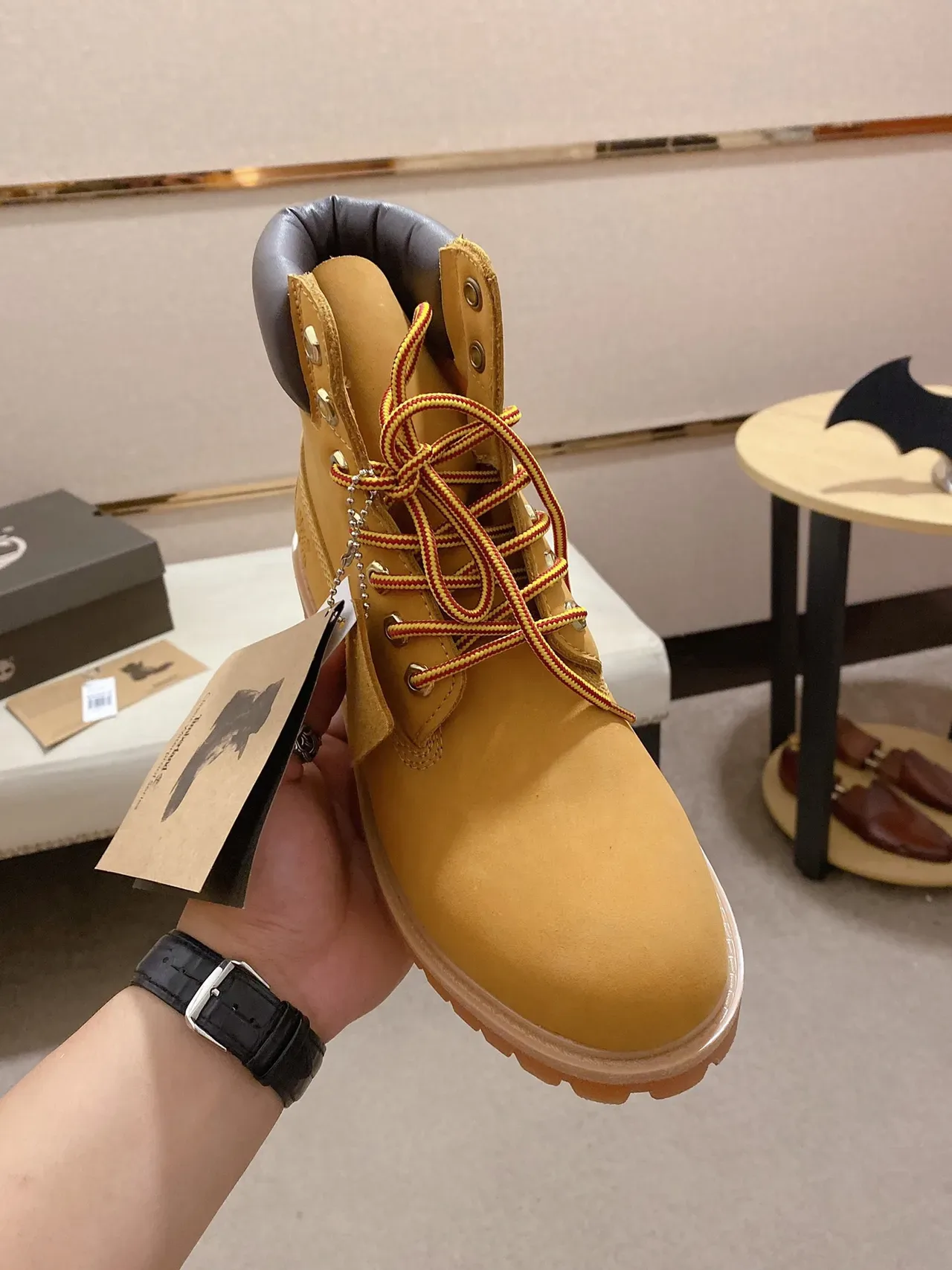Timberland Premium 6-Inch Wheat Nubuck Work Boot 5