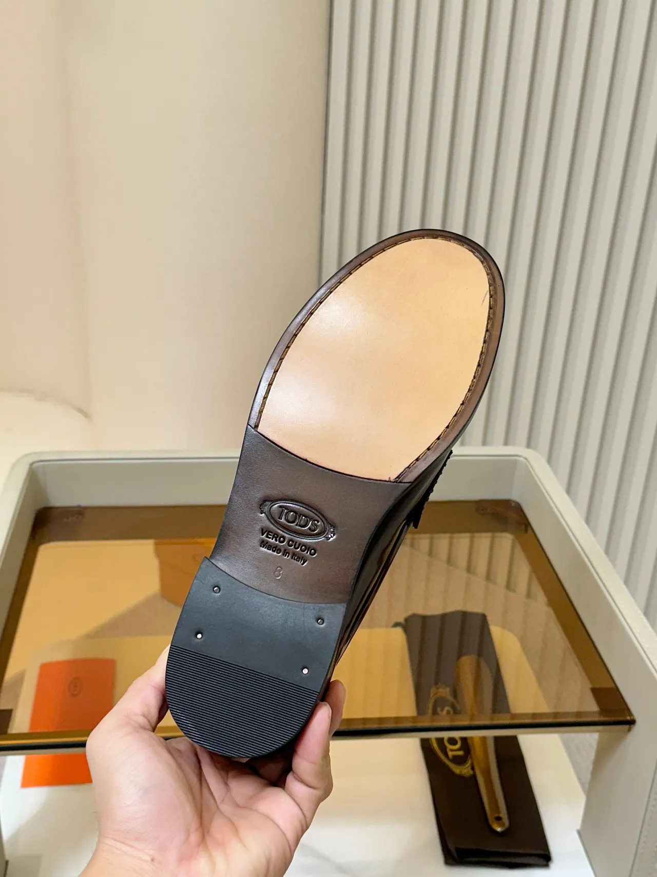 Tod's Double Gancini Mocassin Cuir de Patente Noir Boucle Horsebit Mocassin 2