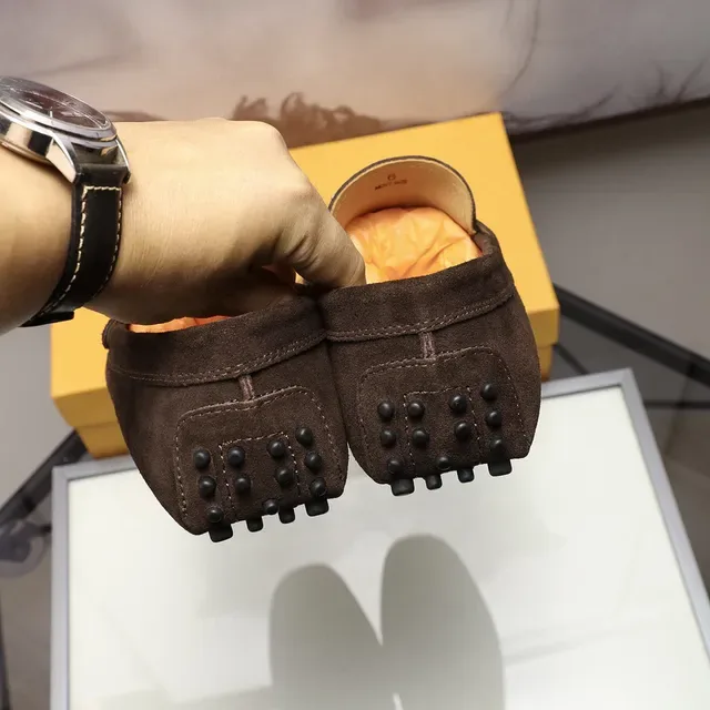 Tod's Gommino Loafer Brown Suede H-Buckle Loafers 2