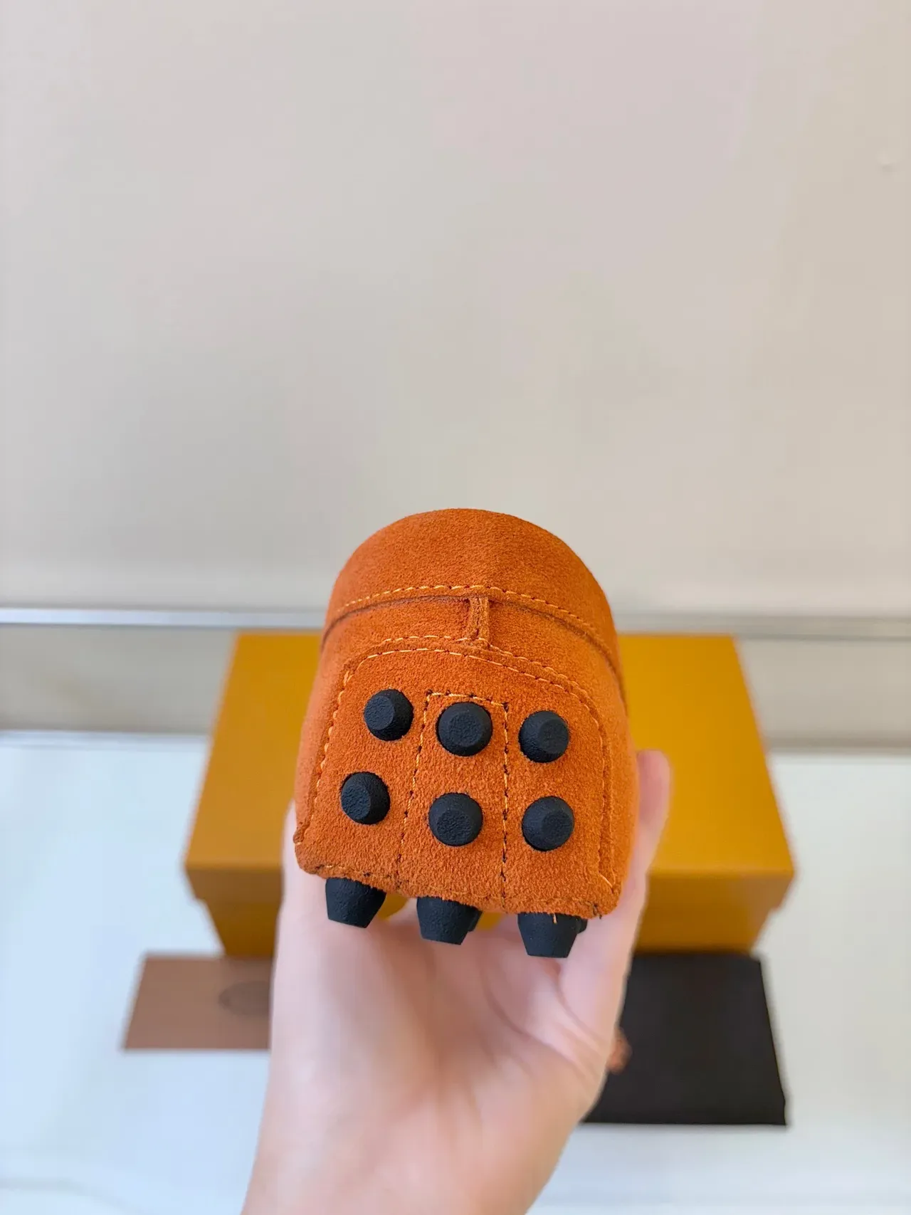 Mocassins Tod's Gommino Daim Orange avec Horsebit 4
