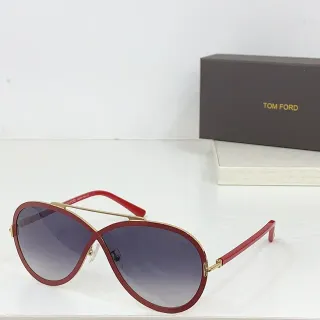 Tom Ford Aviator Red and Gold Gradient Sunglasses