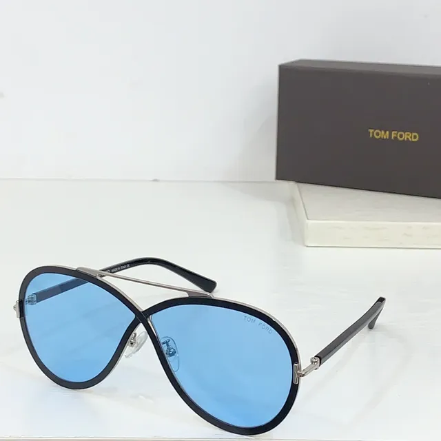 Tom Ford Aviator Red and Gold Gradient Sunglasses 5