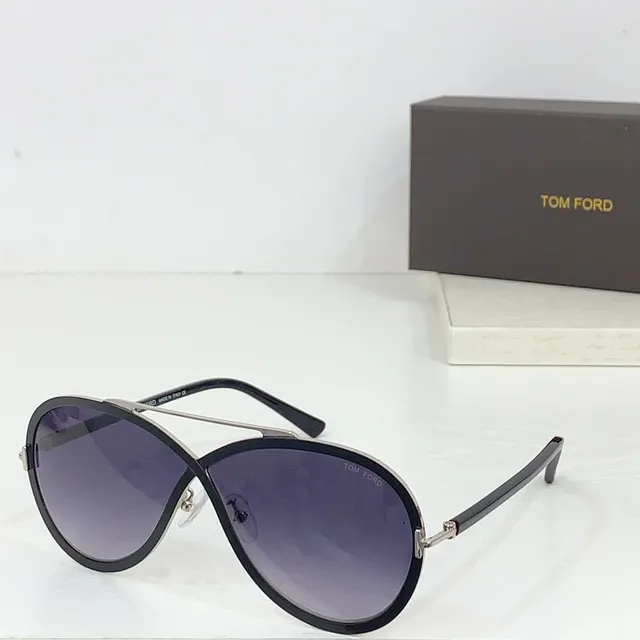 Tom Ford Aviator Red and Gold Gradient Sunglasses 7