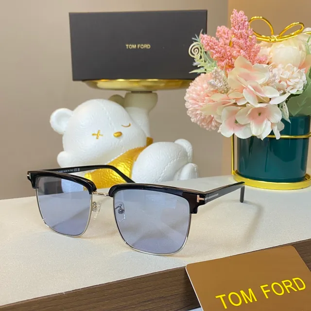 Tom Ford FT0841 Mason Lunettes de Soleil Noir et Or Semi-Rimless 6