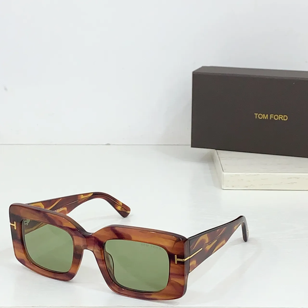 Tom Ford Tina Oversized Rectangular Matte Black Sunglasses 5