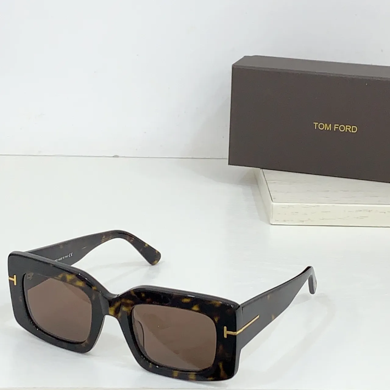 Tom Ford Tina Oversized Rectangular Matte Black Sunglasses 7