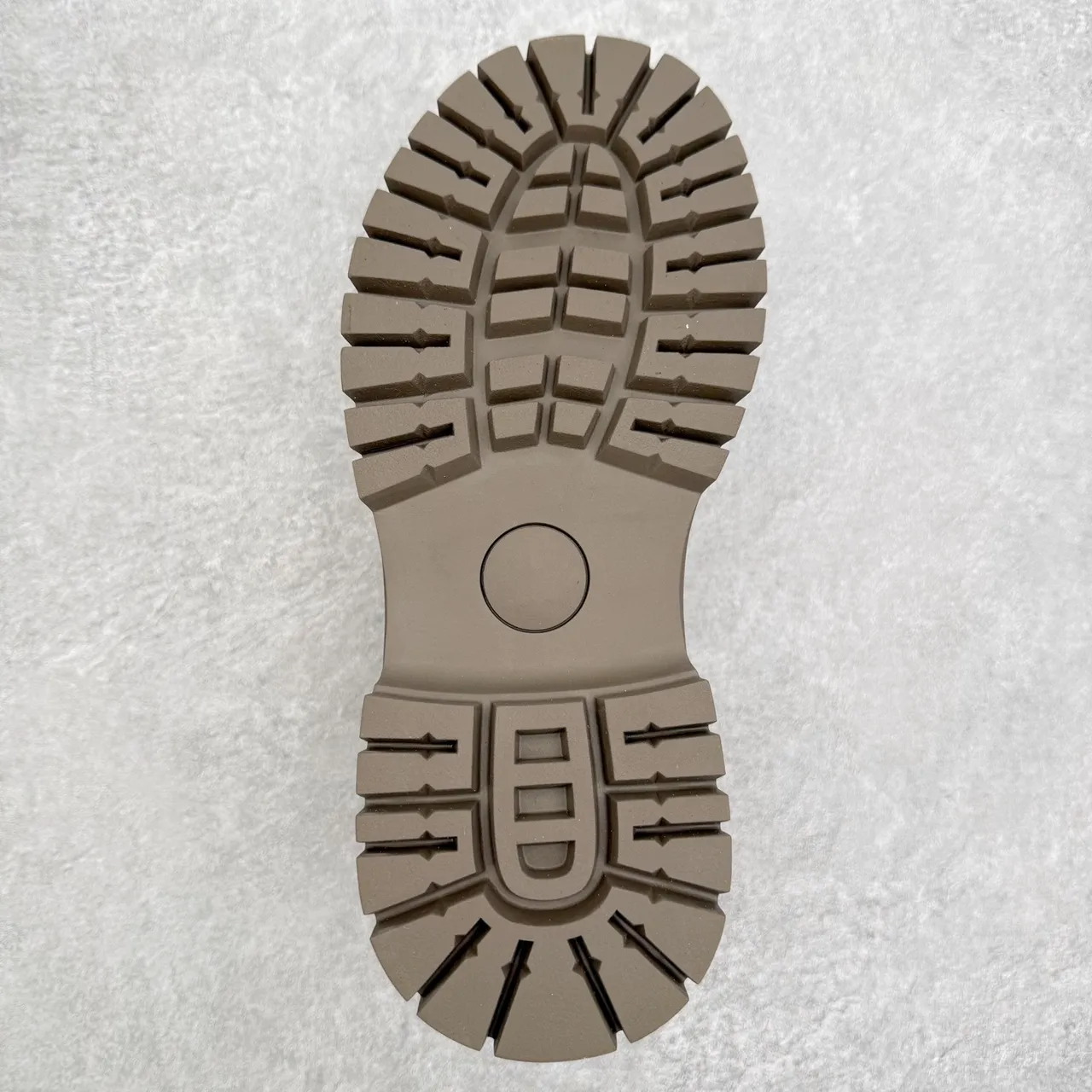 UGG Beige Negro Ante Superior Cuero Contraplaca del Talón Botas de Trabajo 8