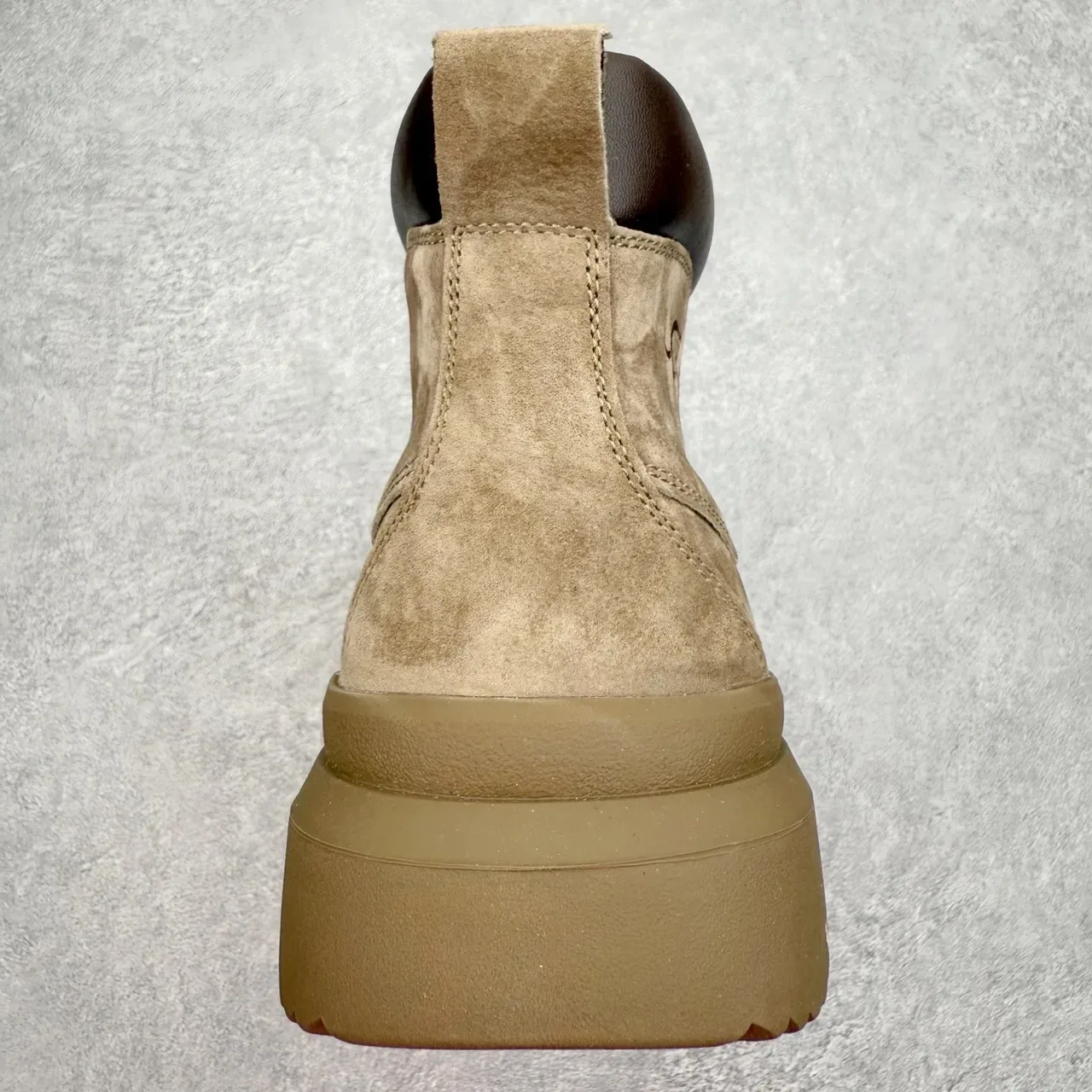 UGG Beige Suede Platform Lace-Up Boot 8